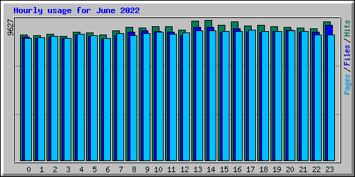 Hourly usage for June 2022