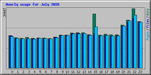 Hourly usage for July 2026